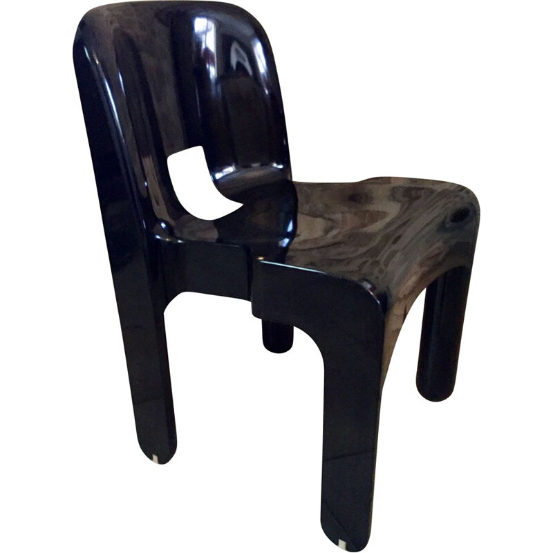 Vintage black chair by Joe Colombo for Kartell