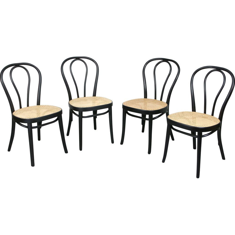 Juego de 4 sillas vintage de Michael Thonet