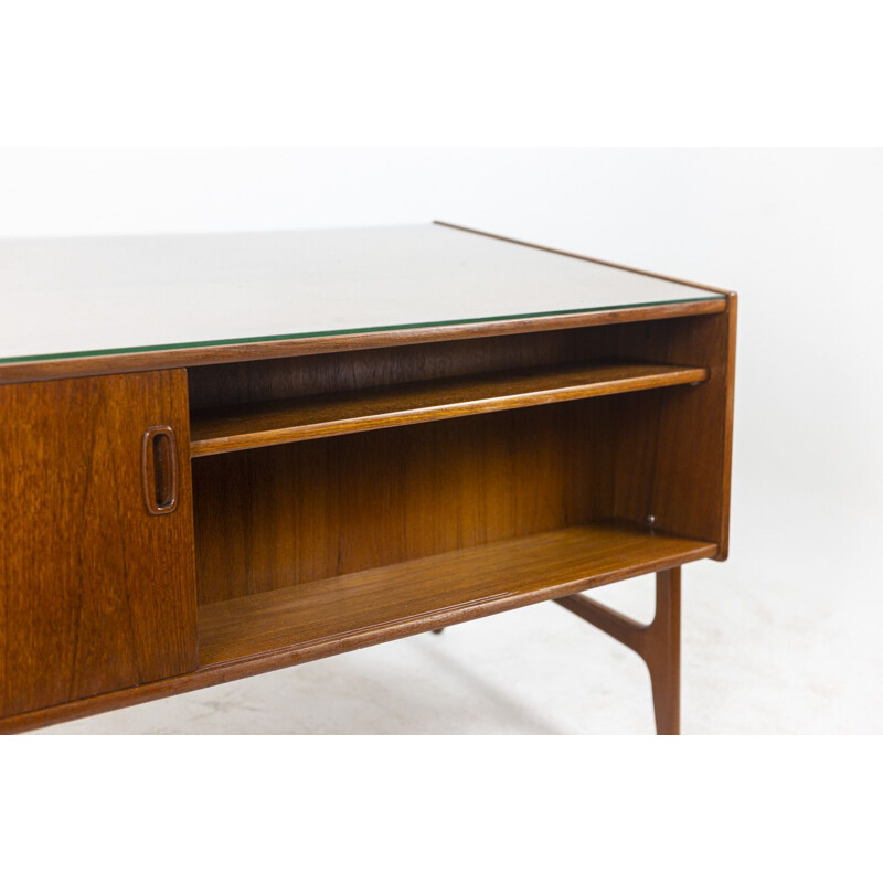 Vintage teak desk by Arne Wahl Iversen for Samcom, 1950