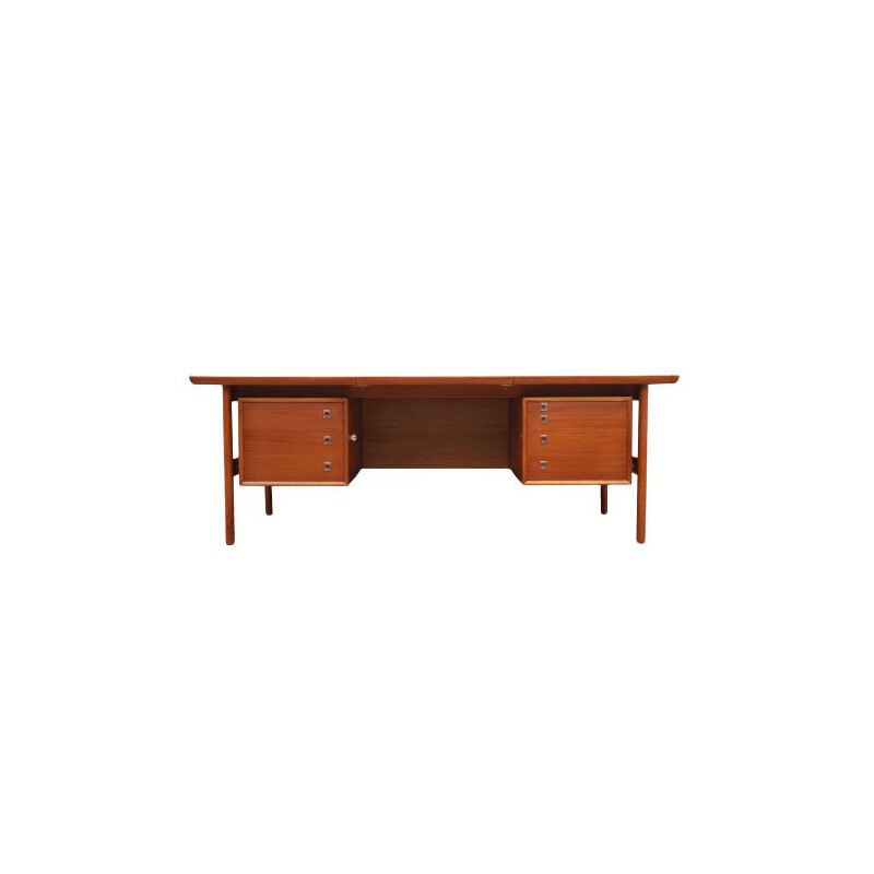 Mahogany vintage Danish desk by Arne Vodder for Sibast, 1960s