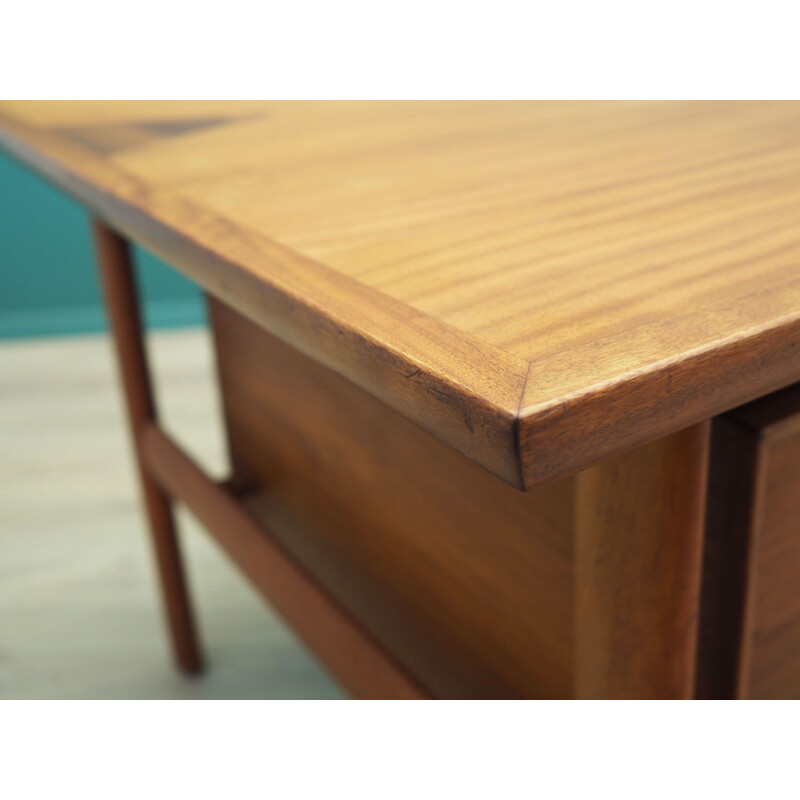 Mahogany vintage Danish desk by Arne Vodder for Sibast, 1960s