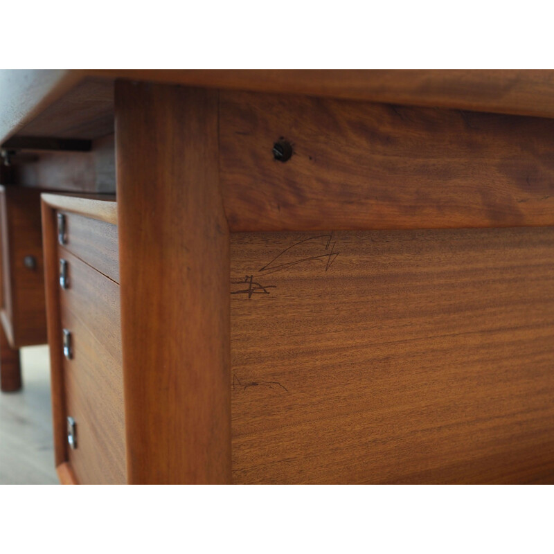 Mahogany vintage Danish desk by Arne Vodder for Sibast, 1960s