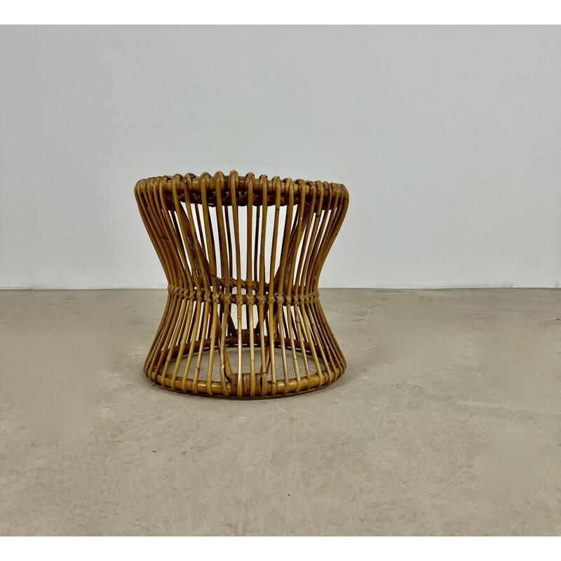 Mid century rattan stool, 1960s