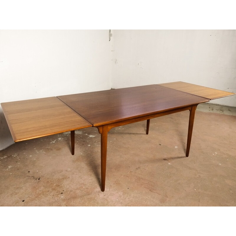 Vintage teak dinnig table, Gunni Junior OMANN - 1960s