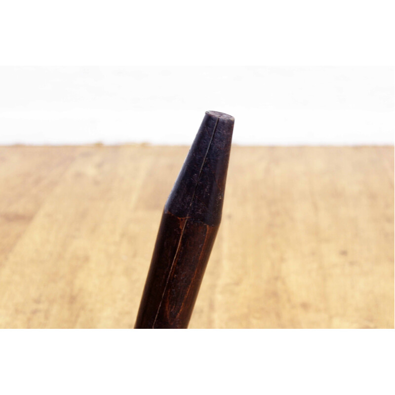Sgabello vintage in legno massiccio
