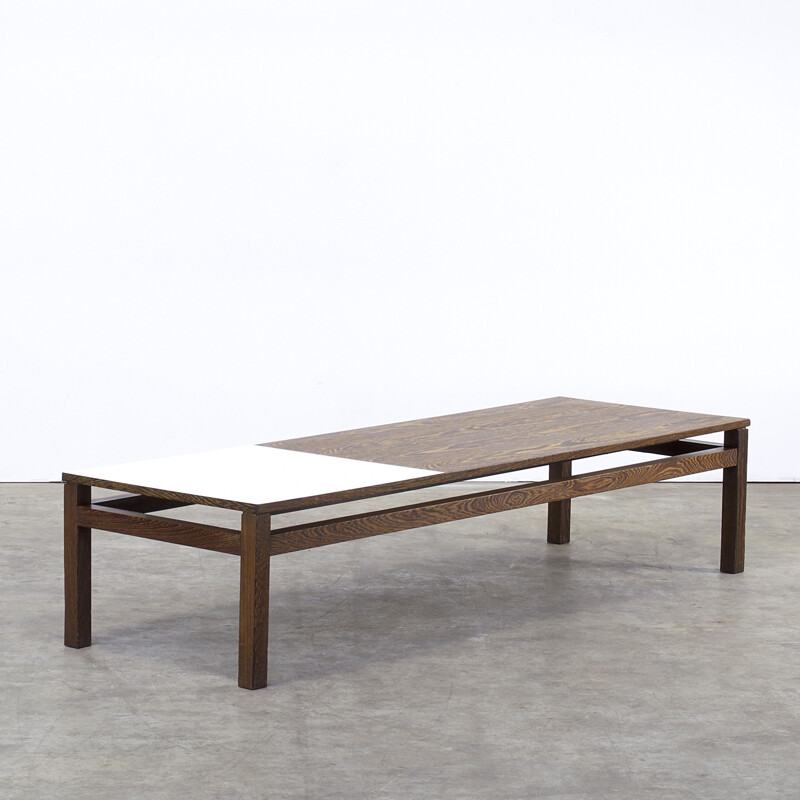 T Spectrum coffee table in teak and formica, Kho LIANG IE - 1970s