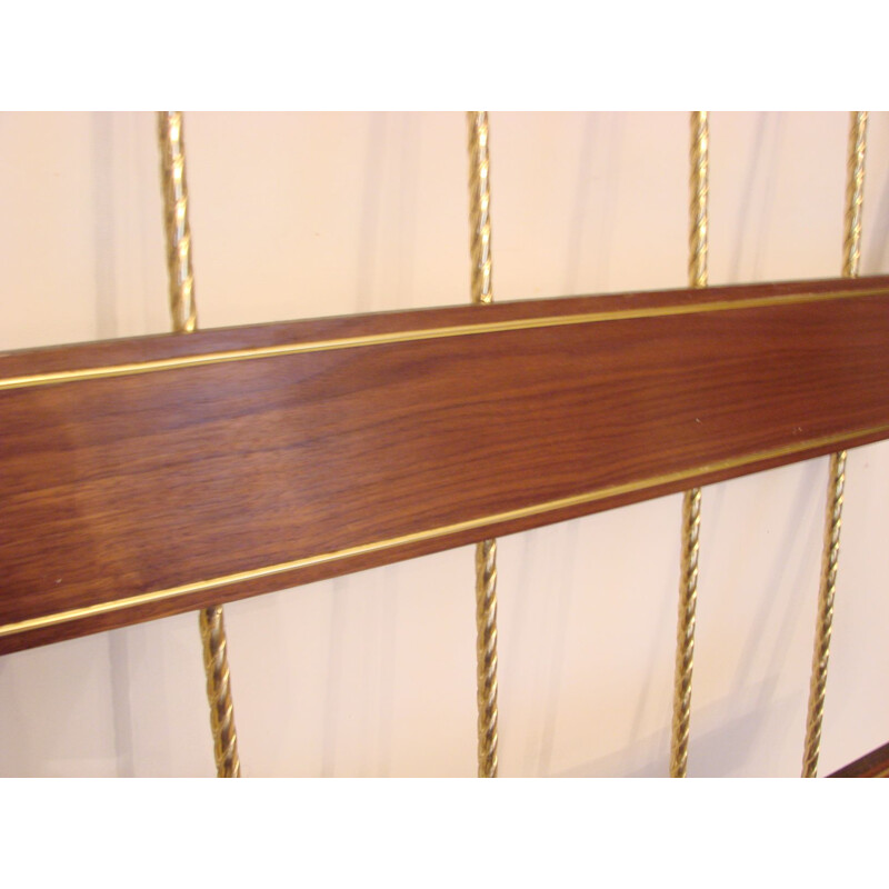 Mid century rosewood wall coat rack, 1960s