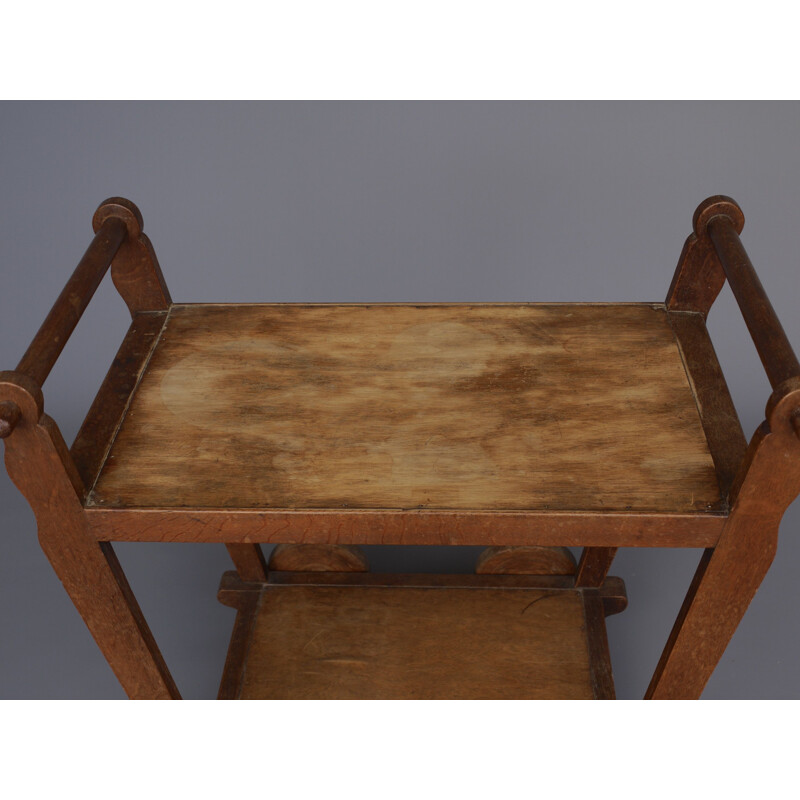 Wooden vintage Rustic tea trolley, 1930s