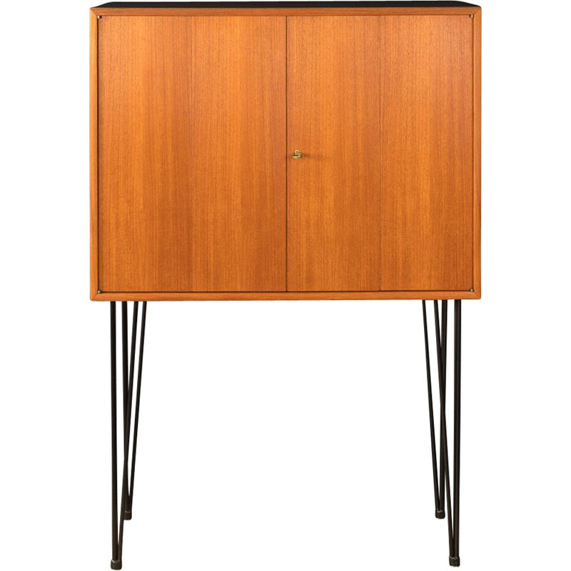 Vintage teak bar cabinet by Wk Möbel, Germany 1960s