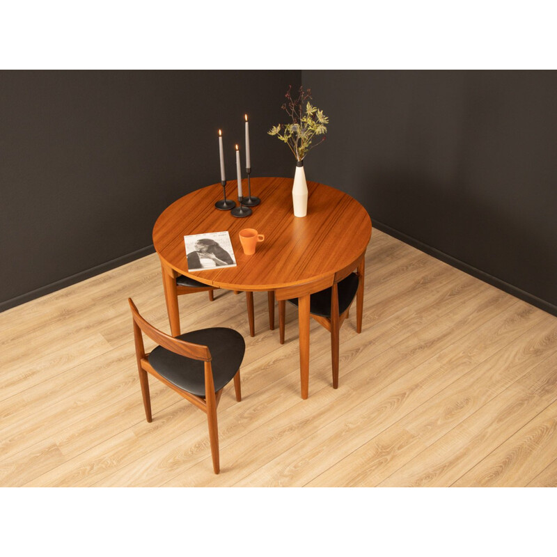 Vintage dining set Roundette by Hans Olsen for Frem Røjle Møbelfabriken, 1950s