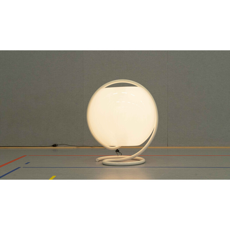 Vintage "mappamondo" 2144 vloerlamp in gelakte stalen buis van Elio Martinelli voor Martinelli Luce, Italië 1968