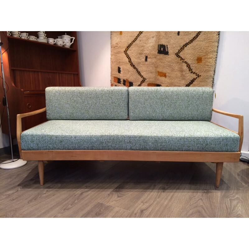 Mid-century German daybed in fabric - 1970s