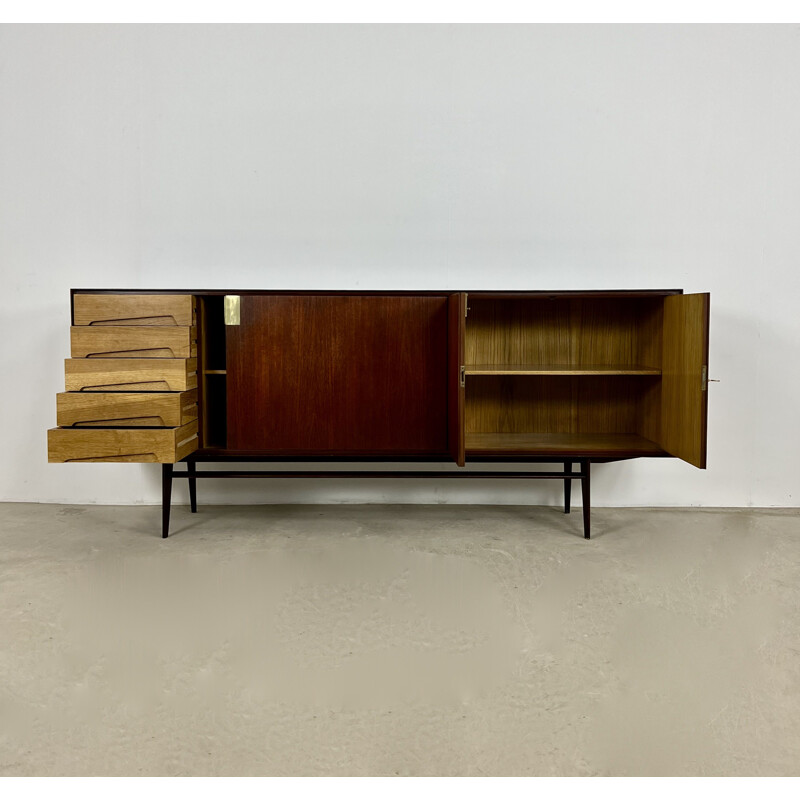 Vintage wooden sideboard by Edmondo Palutari for Dassi Mobili Moderni, 1960s