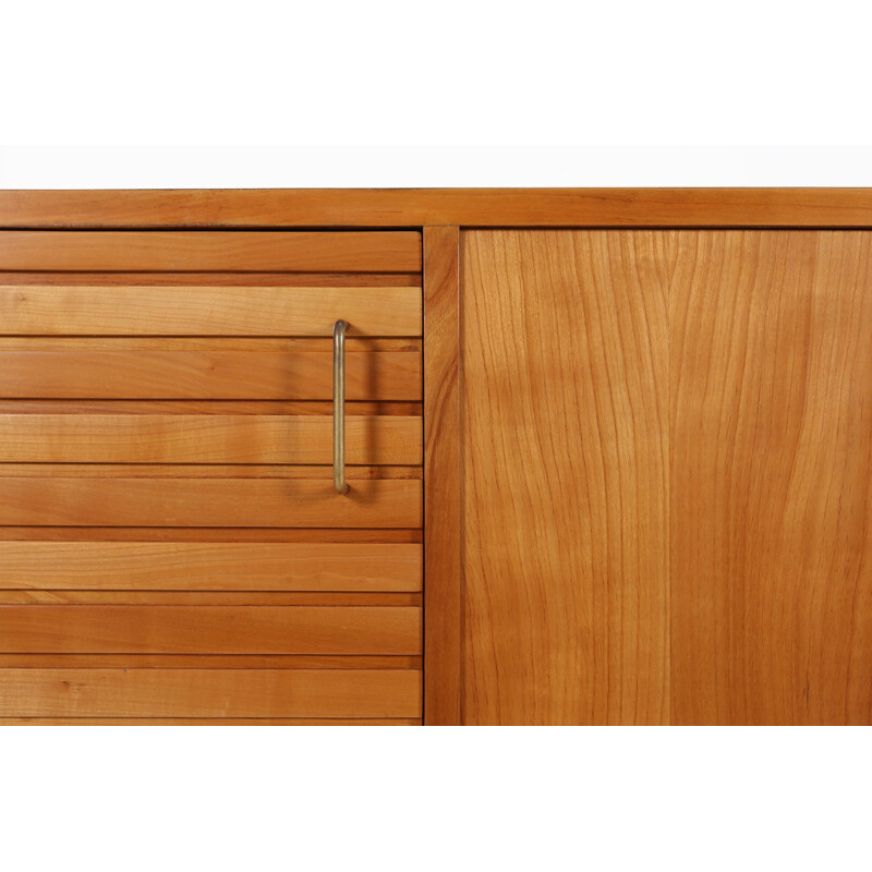 Vintage sideboard in cherry wood, France 1950