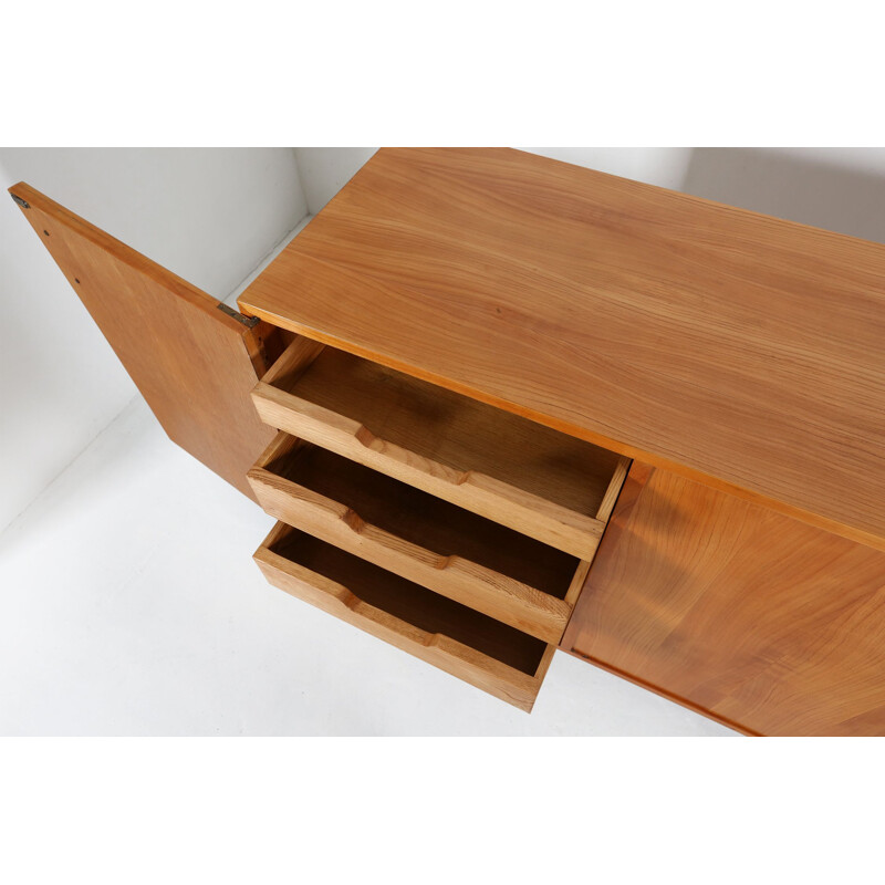 Vintage sideboard in cherry wood, France 1950