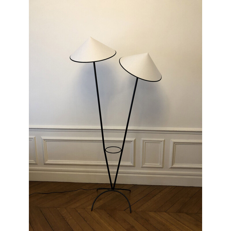 Vintage modular 2-light floor lamp, 1950s