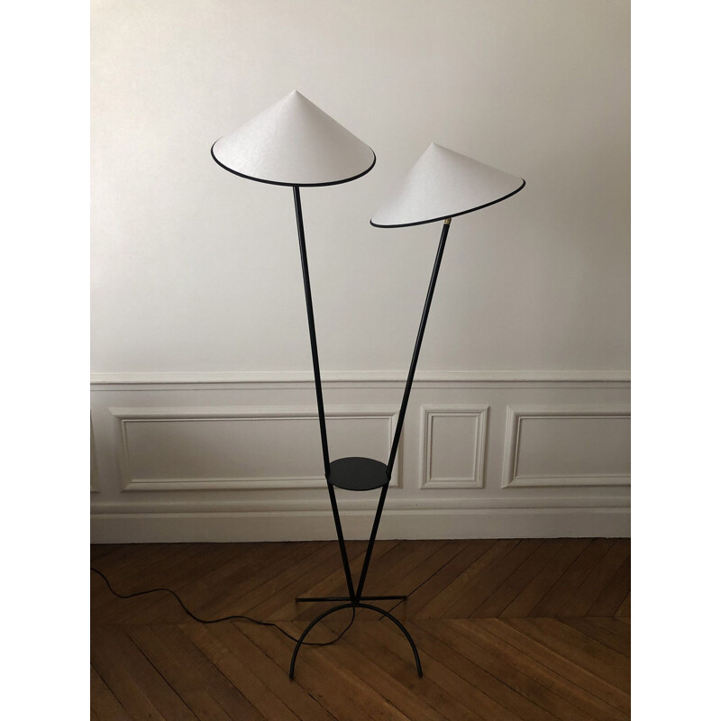 Vintage modular 2-light floor lamp, 1950s