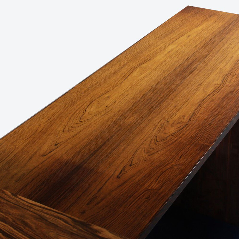 Vintage rosewood corner desk by Sigvard Bernadotte & Acton Bjørn for Nipu, Denmark 1958