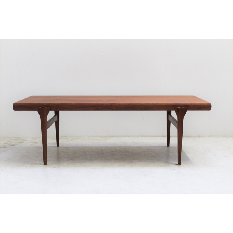 Scandinavian vintage teak coffee table by Johannès Andersen for Cfc Silkeborg, Denmark 1960