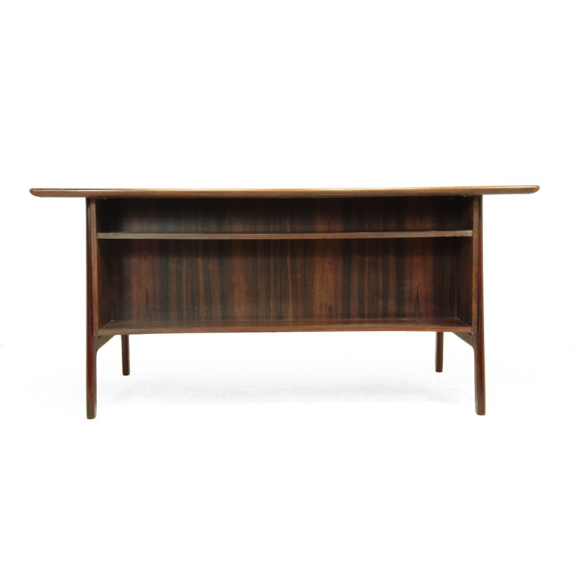 Danish desk in rosewood, Gunni OMANN - 1960s