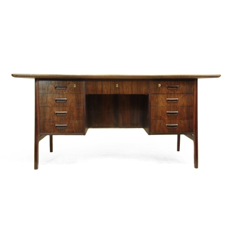 Danish desk in rosewood, Gunni OMANN - 1960s