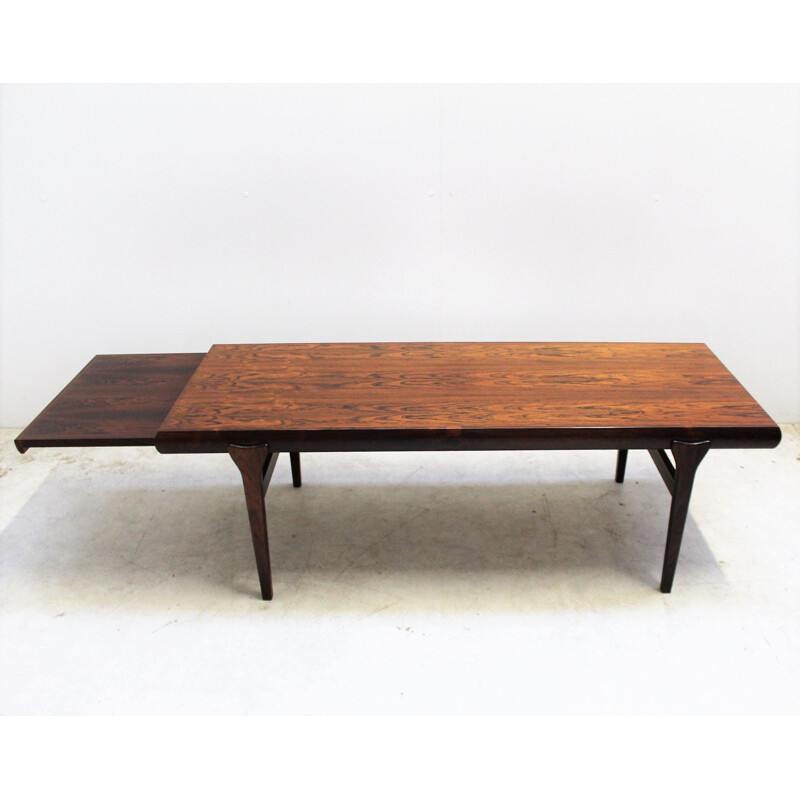 Scandinavian vintage rosewood coffee table by Johannès Andersen for Cfc Silkeborg, Denmark 1960