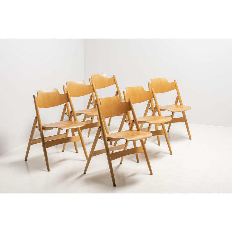 Lot de 6 chaises vintage par Egon Eiermann pour Wilde&Spieth, 1960