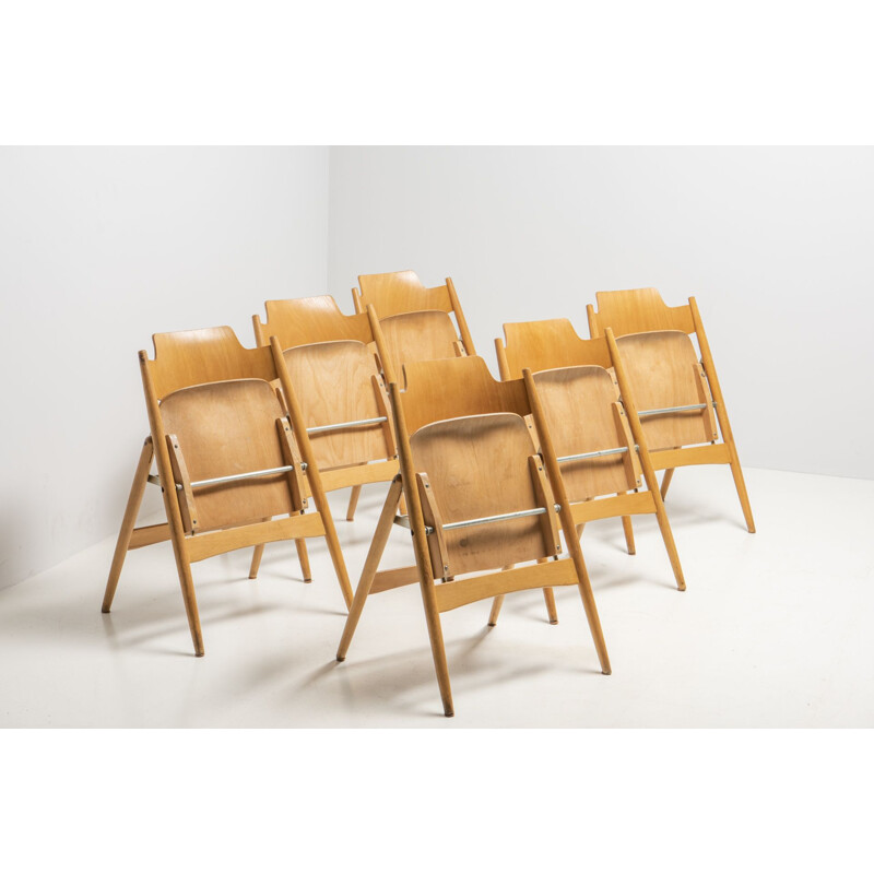 Set of 6 vintage chairs by Egon Eiermann for Wilde&Spieth, 1960