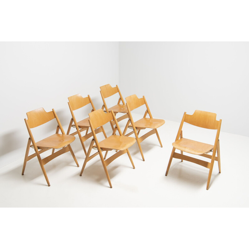 Set of 6 vintage chairs by Egon Eiermann for Wilde&Spieth, 1960