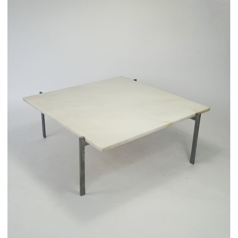 Tavolino vintage in marmo PK61 di Poul Kjaerholm per E. Kold Christensen, 1956