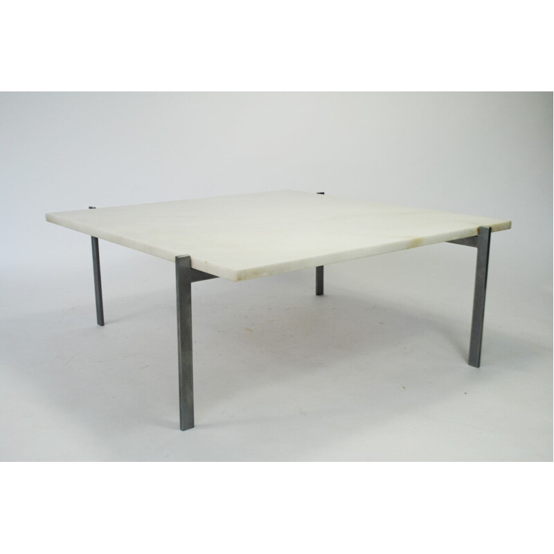 Vintage PK61 marble coffee table by Poul Kjaerholm for E. Kold Christensen, 1956