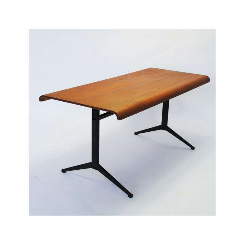 Mesa de café Vintage de teca dobrada por Friso Kramer para Auping, 1963