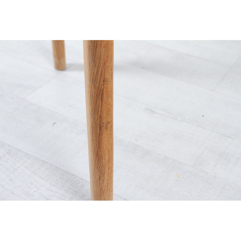 Vintage Danish oakwood repose-pied by Peder Kristensen for Glyngøre Stolefabrik, 1960s