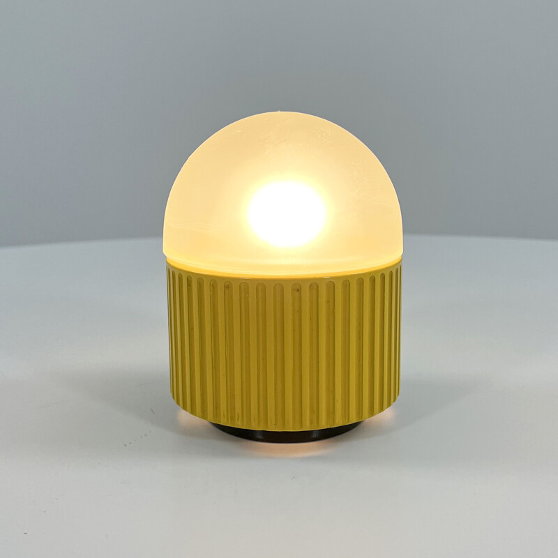 Vintage yellow bulbo table lamp by R. Barbieri & G. Marianelli for Tronconi, 1980s