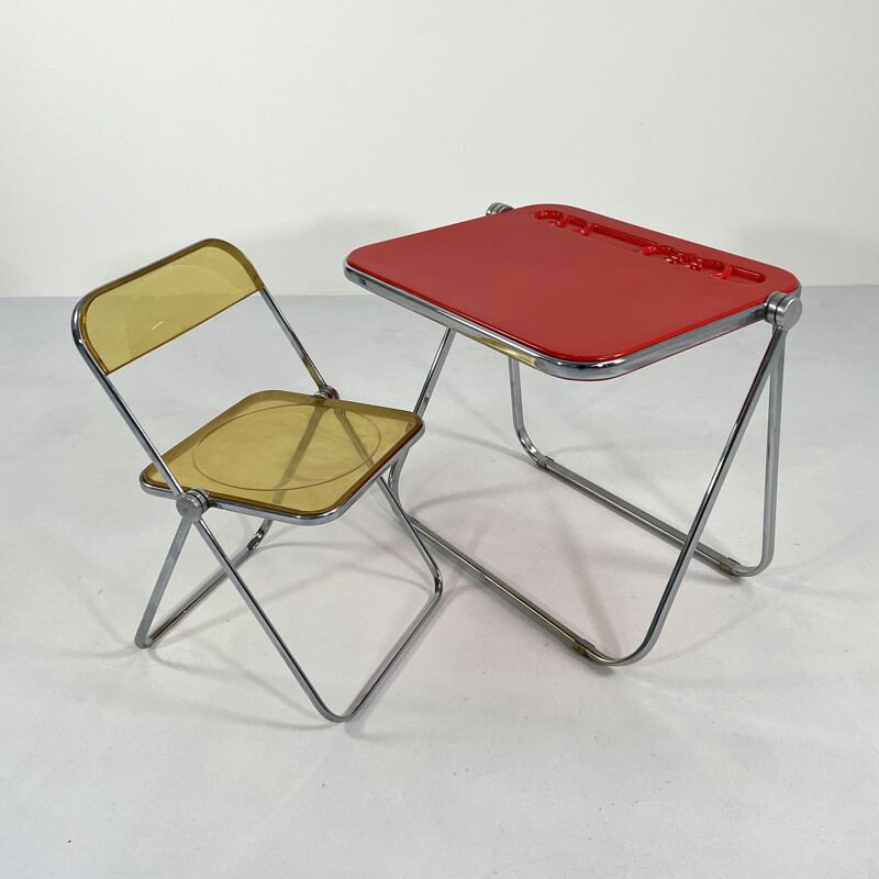 Vintage Platone folding desk by Giancarlo Piretti for Anonima Castelli, 1970s
