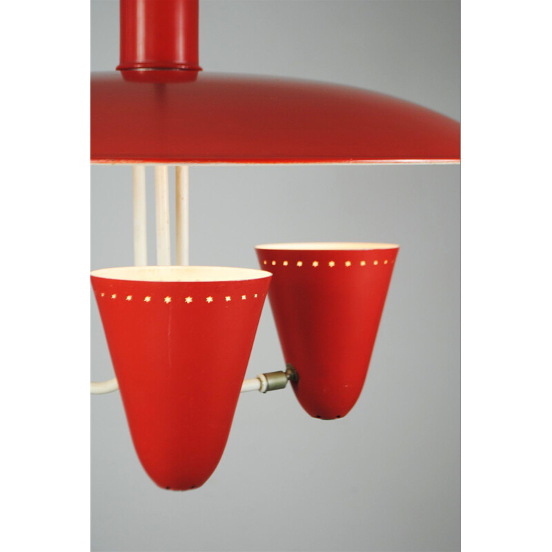 Vintage pendant lamp by H. Busquet for Hala Zeist, 1955