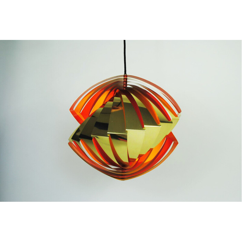 Vintage pendant lamp by Louis Weisdorf for Lyfa, 1950s