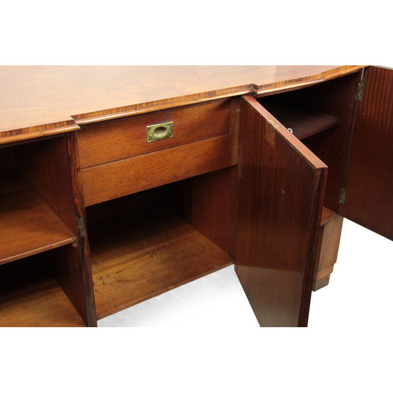 English cabinet in solid mahogany and Rio rosewood - 1920s