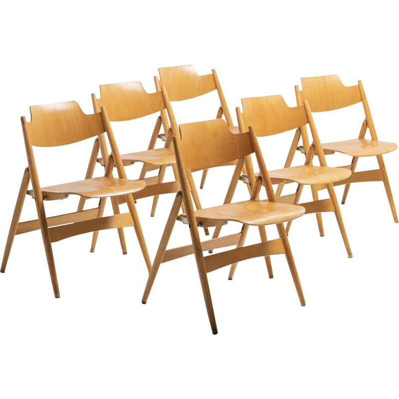 Lot de 6 chaises vintage par Egon Eiermann pour Wilde&Spieth, 1960