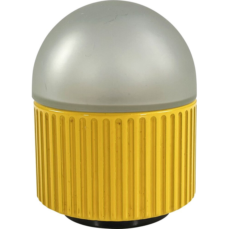 Vintage yellow bulbo table lamp by R. Barbieri & G. Marianelli for Tronconi, 1980s