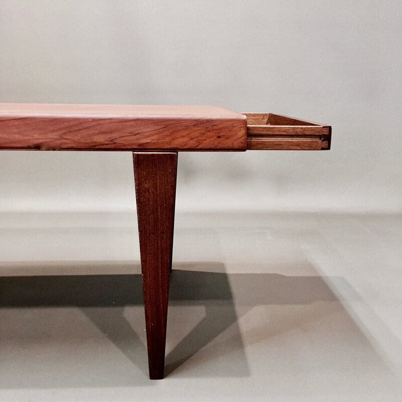 Scandinavian vintage teak coffee table by Johannes Andersen, 1950