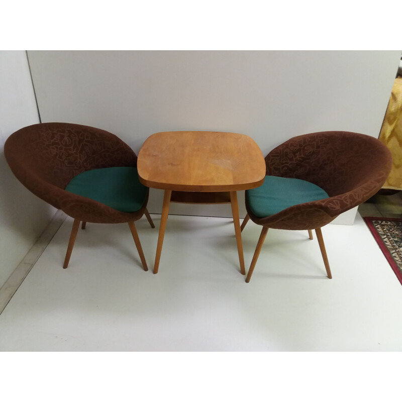 Vintage living room set Navratil, Czechoslovakia 1960