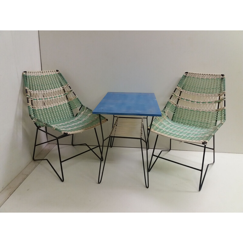 Vintage living room set by Vertex, Czechoslovakia 1960