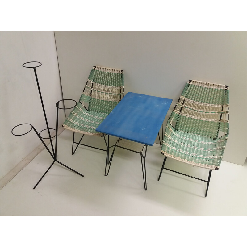 Vintage living room set by Vertex, Czechoslovakia 1960