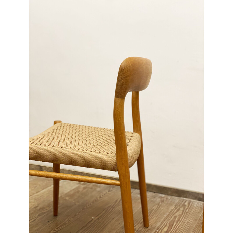 Pair of mid century oakwood dining chairs by Niels O. Møller for J.L. Moller, Denmark 1950s