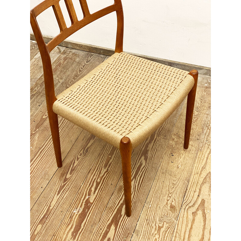 Mid century teak dining chair by Niels O. Møller for J.L. Moller, Denmark 1950s