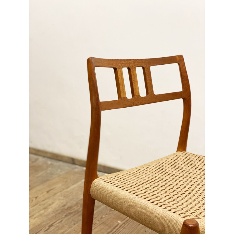 Mid century teak dining chair by Niels O. Møller for J.L. Moller, Denmark 1950s