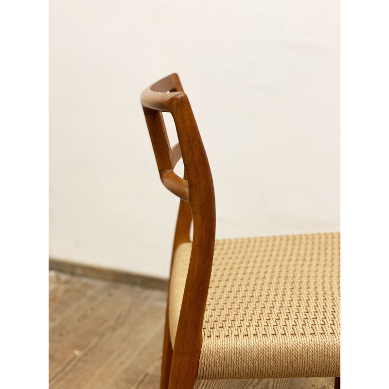 Mid century teak dining chair by Niels O. Møller for J.L. Moller, Denmark 1950s