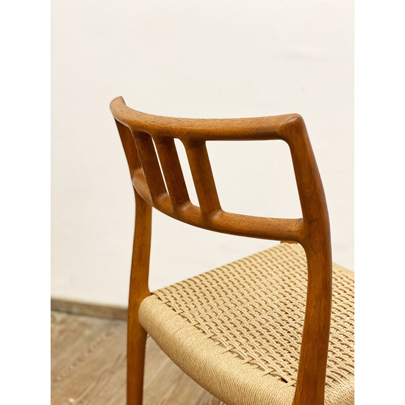 Mid century teak dining chair by Niels O. Møller for J.L. Moller, Denmark 1950s