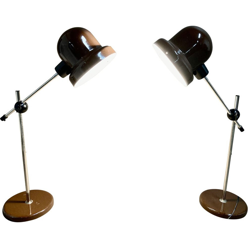 Pair of vintage modular lamps, 1960